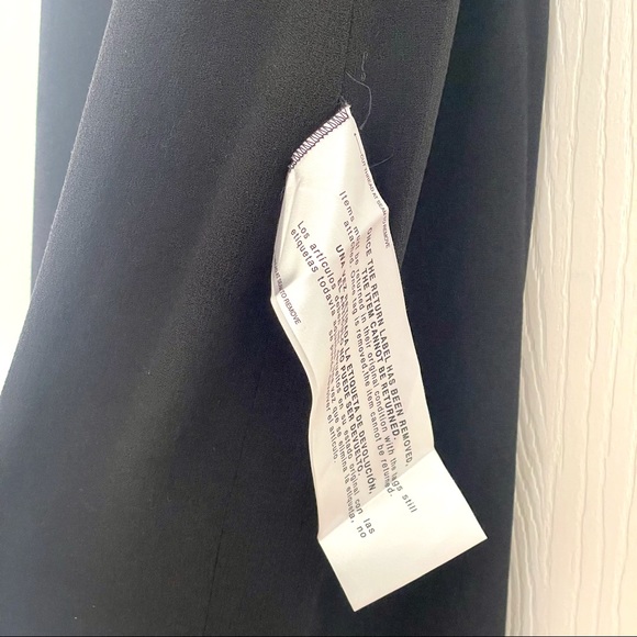 Dress the Population Ariel Racerback Faux Wrap Crepe Black Gown - Size X… - Picture 10 of 12